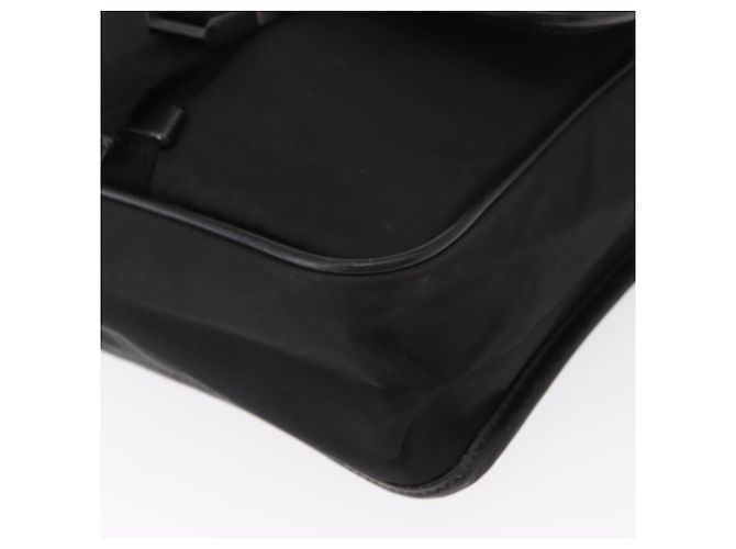 Borsa a Spalla PRADA Nylon Nero Argento Autentica ka045 - vista 15