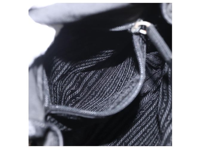 Borsa a Spalla PRADA Nylon Nero Argento Autentica ka045 - vista 23