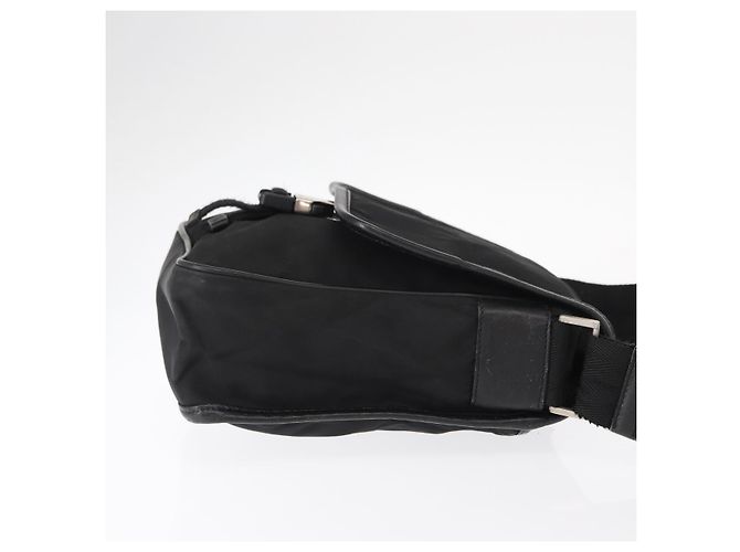 Borsa a Spalla PRADA Nylon Nero Argento Autentica ka045 - vista 3