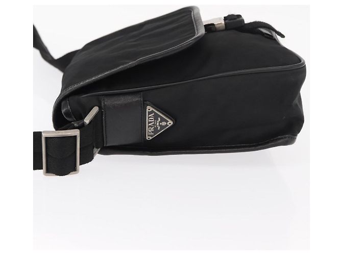 Borsa a Spalla PRADA Nylon Nero Argento Autentica ka045 - vista 4