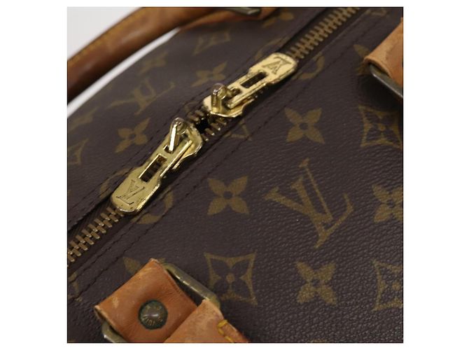 LOUIS VUITTON Borsa Boston Monogram Keepall 55 M41424 LV Auth 147845 Monogramma - vista 10
