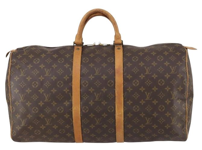 LOUIS VUITTON Borsa Boston Monogram Keepall 55 M41424 LV Auth 147845 Monogramma - vista 13