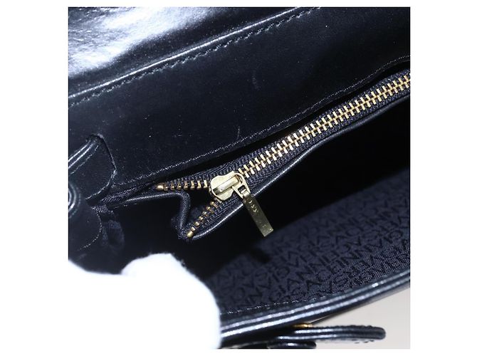 Borsa a Spalla Gianni Versace in Pelle Nera e Oro Auth BA7818 Nero D'oro - vista 10