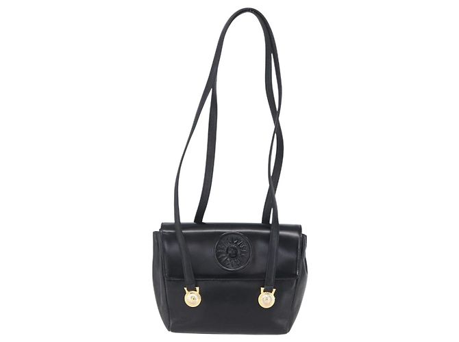 Borsa a Spalla Gianni Versace in Pelle Nera e Oro Auth BA7818 Nero D'oro - vista 13
