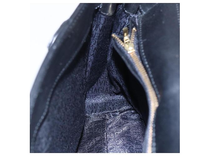 Borsa a Spalla Gianni Versace in Pelle Nera e Oro Auth BA7818 Nero D'oro - vista 19