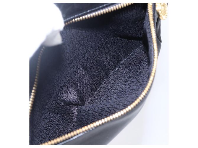 Borsa a Spalla Gianni Versace in Pelle Nera e Oro Auth BA7818 Nero D'oro - vista 21