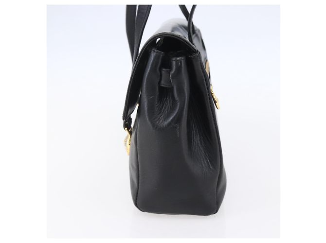 Borsa a Spalla Gianni Versace in Pelle Nera e Oro Auth BA7818 Nero D'oro - vista 4