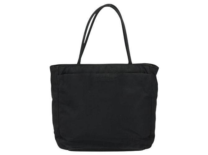 PRADA Borsa a mano in nylon nero argento Auth ka076 - vista 13