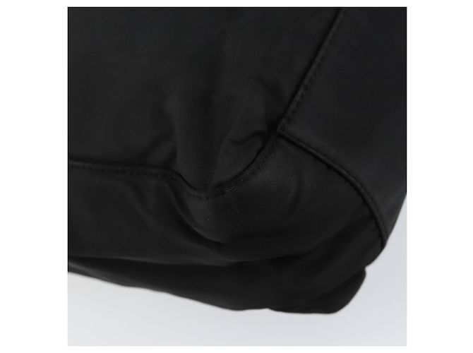 PRADA Borsa a mano in nylon nero argento Auth ka076 - vista 16