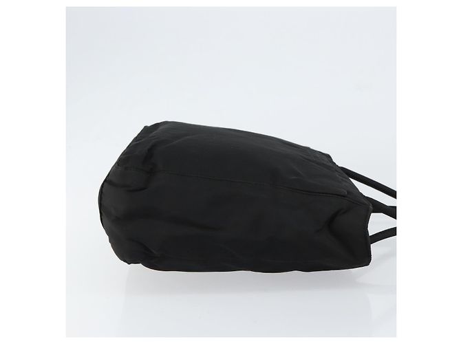 PRADA Borsa a mano in nylon nero argento Auth ka076 - vista 3