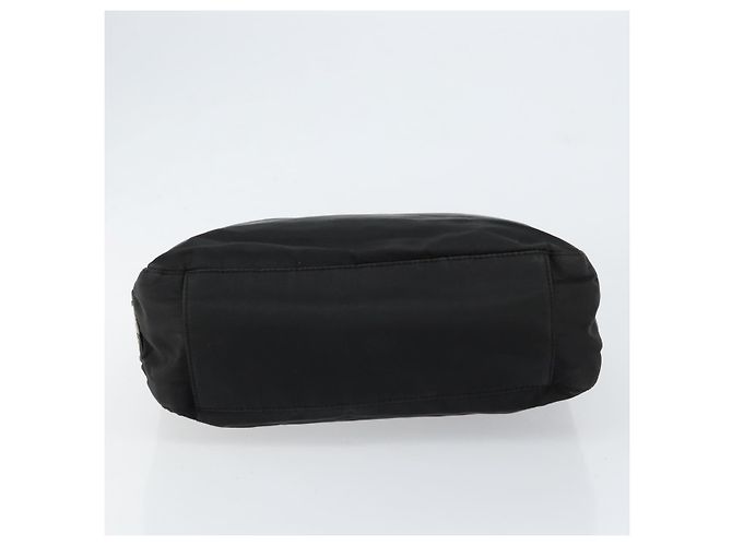 PRADA Borsa a mano in nylon nero argento Auth ka076 - vista 5