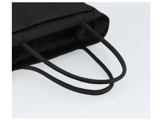 PRADA Borsa a mano in nylon nero argento Auth ka076 - vista 7