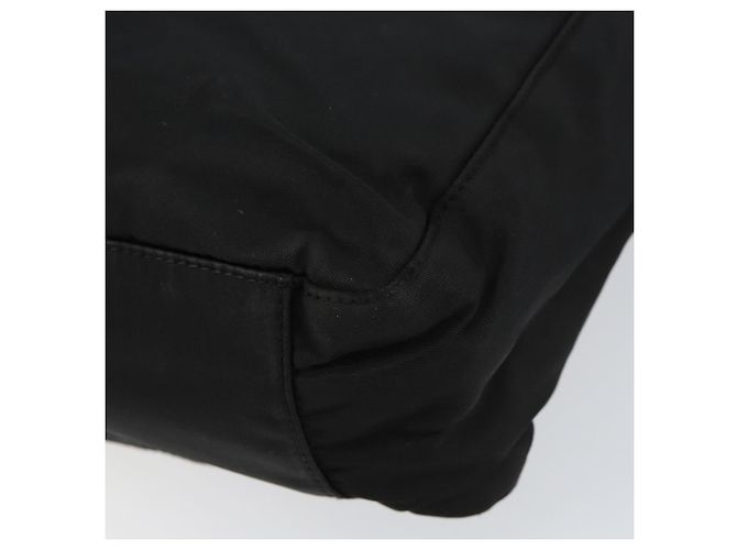 PRADA Borsa a mano in nylon nero argento Auth ka076 - vista 9