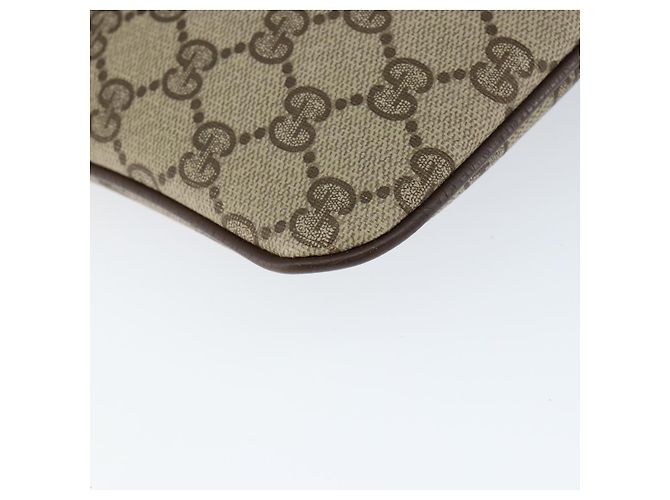 Borsa Sherry Line GG Supreme Web di GUCCI in PVC beige e oro 904 02 047 Auth 149187 D'oro - vista 15