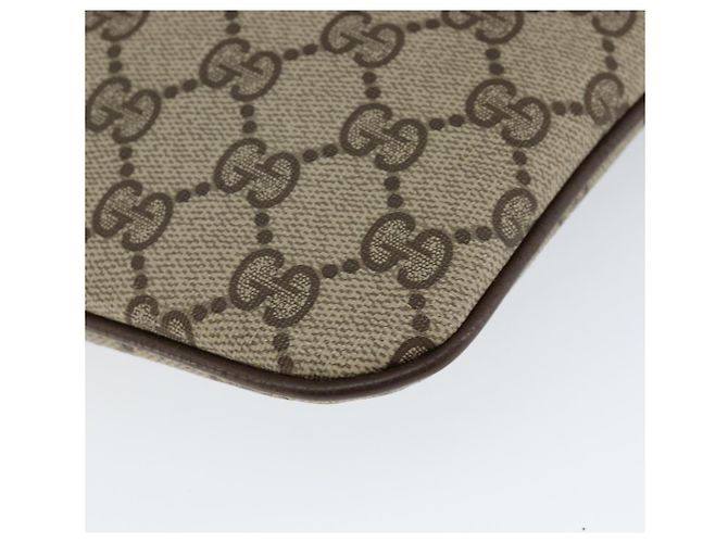 Borsa Sherry Line GG Supreme Web di GUCCI in PVC beige e oro 904 02 047 Auth 149187 D'oro - vista 16