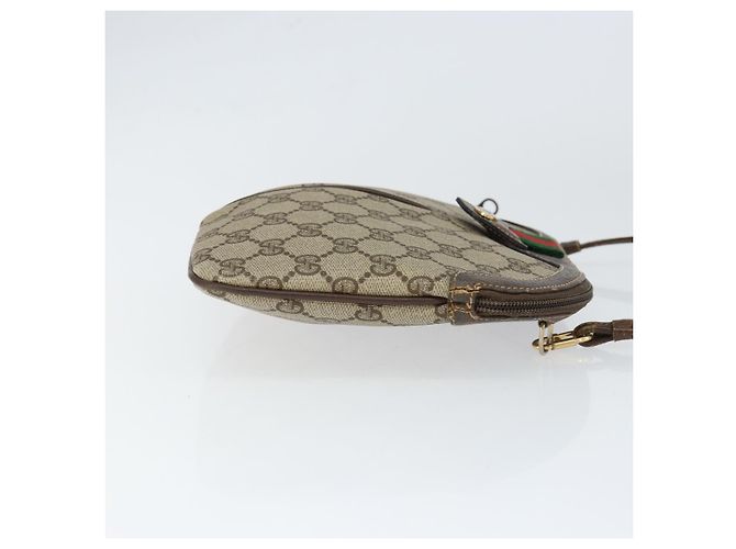 Borsa Sherry Line GG Supreme Web di GUCCI in PVC beige e oro 904 02 047 Auth 149187 D'oro - vista 3