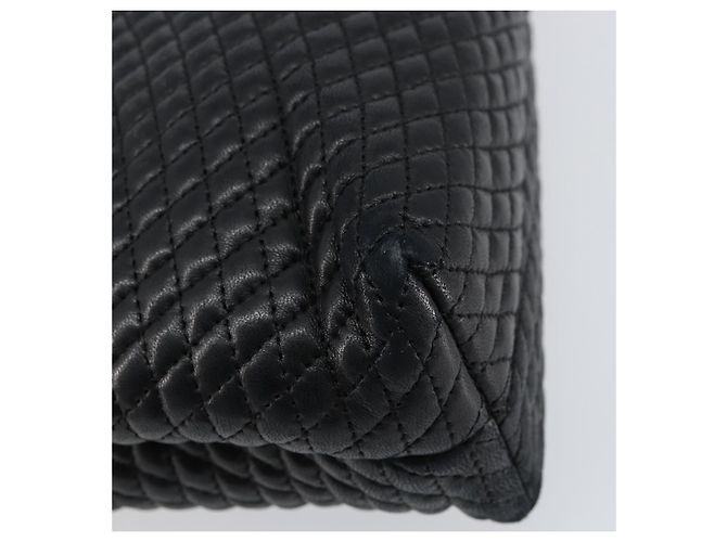 BALLY Borsa a Mano in Pelle Nera e Oro Auth BA7301 Nero D'oro - vista 16