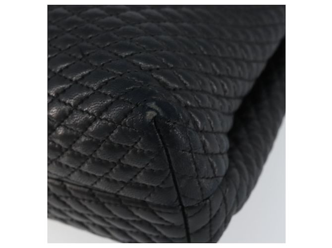 BALLY Borsa a Mano in Pelle Nera e Oro Auth BA7301 Nero D'oro - vista 9