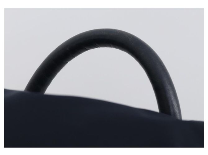 Zaino CÉLINE Circle in nylon blu navy e oro Auth bs30214 D'oro - vista 14