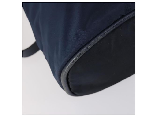 Zaino CÉLINE Circle in nylon blu navy e oro Auth bs30214 D'oro - vista 17