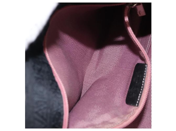 Borsa Tote Salvatore Ferragamo in tela nera e argento Auth BA7338 Nero - vista 20