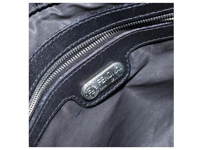 Borsa a mano FENDI in nylon 2 in 1 nera e argento autentica ep11442 Nero - vista 19