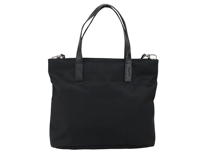 Borsa a mano FENDI in nylon 2 in 1 nera e argento autentica ep11442 Nero - vista 2