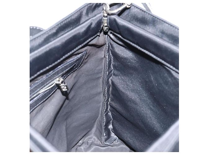 Borsa a mano FENDI in nylon 2 in 1 nera e argento autentica ep11442 Nero - vista 20