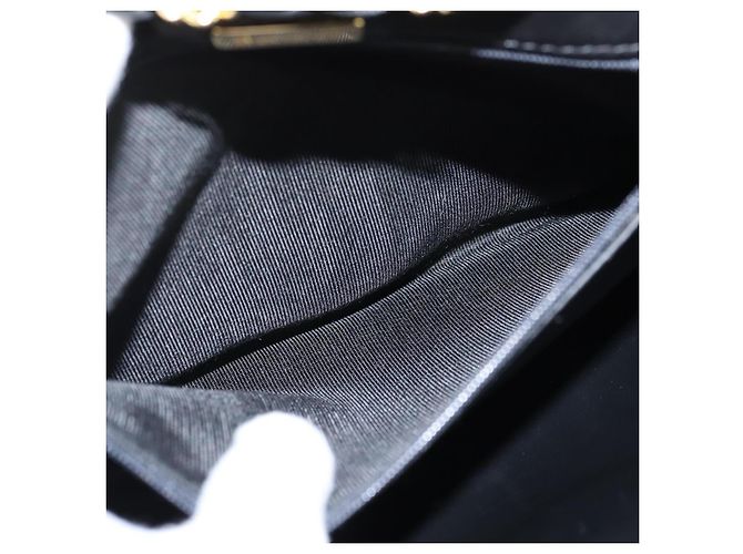 BALLY Borsa a Spalla Trapuntata in Catena in Pelle Nera e Oro Auth gh1162 Nero D'oro - vista 12