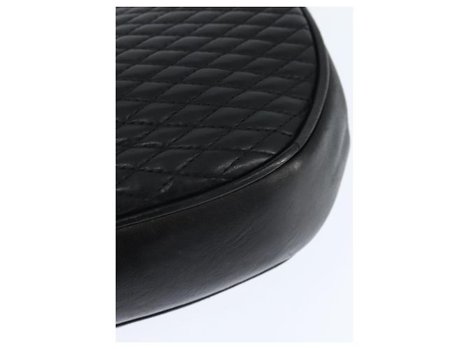 BALLY Borsa a Spalla Trapuntata in Catena in Pelle Nera e Oro Auth gh1162 Nero D'oro - vista 16