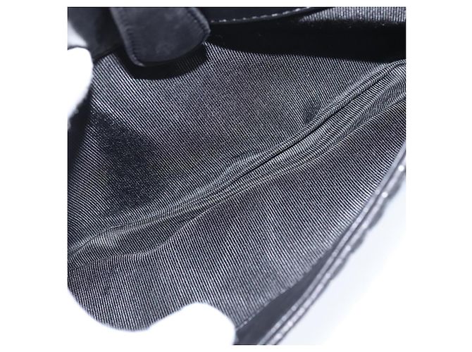 BALLY Borsa a Spalla Trapuntata in Catena in Pelle Nera e Oro Auth gh1162 Nero D'oro - vista 21