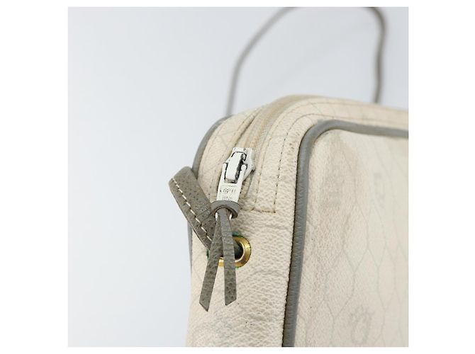 Christian Dior Borsa a spalla in tela a nido d'ape PVC oro bianco Auth BA7994 D'oro - vista 11