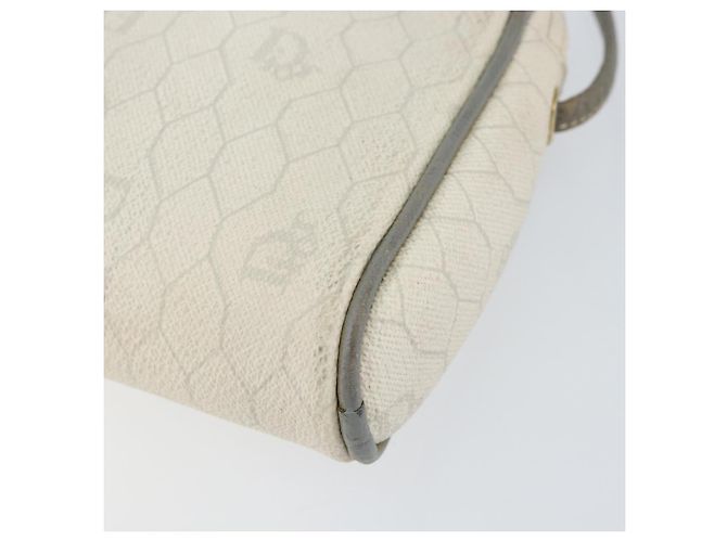 Christian Dior Borsa a spalla in tela a nido d'ape PVC oro bianco Auth BA7994 D'oro - vista 9