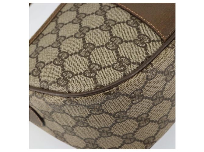 Borsa Sherry Line GG Supreme Web di GUCCI in PVC beige e oro 89 02 032 Auth 153392 D'oro - vista 15