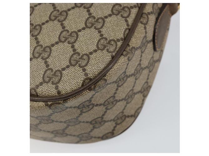 Borsa Sherry Line GG Supreme Web di GUCCI in PVC beige e oro 89 02 032 Auth 153392 D'oro - vista 16