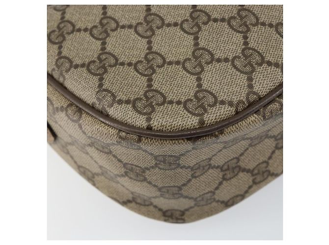 Borsa Sherry Line GG Supreme Web di GUCCI in PVC beige e oro 89 02 032 Auth 153392 D'oro - vista 17