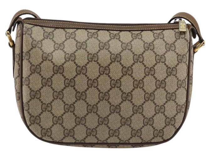 Borsa Sherry Line GG Supreme Web di GUCCI in PVC beige e oro 89 02 032 Auth 153392 D'oro - vista 2