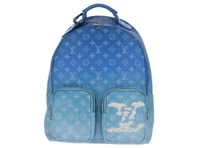 LOUIS VUITTON Zaino Multi Pocket Monogram Clouds Blu M45441 Auth 145712SAM - vista 13