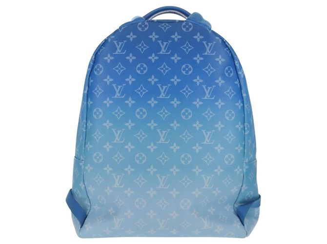 LOUIS VUITTON Zaino Multi Pocket Monogram Clouds Blu M45441 Auth 145712SAM - vista 2