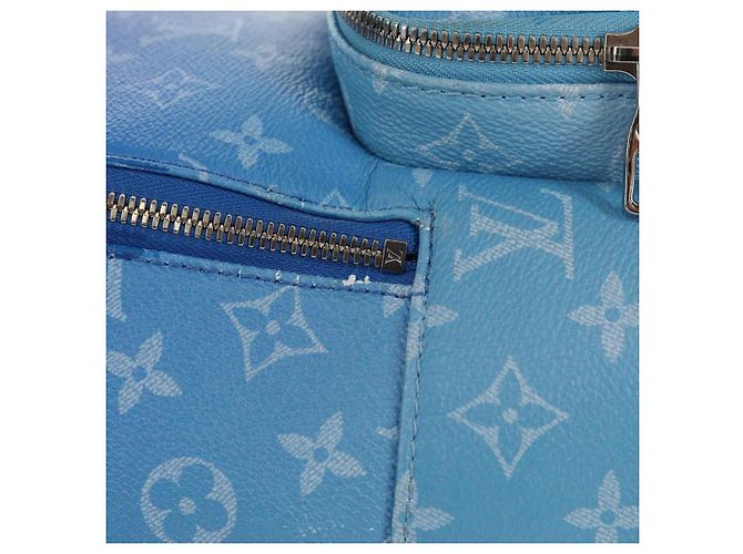 LOUIS VUITTON Zaino Multi Pocket Monogram Clouds Blu M45441 Auth 145712SAM - vista 4