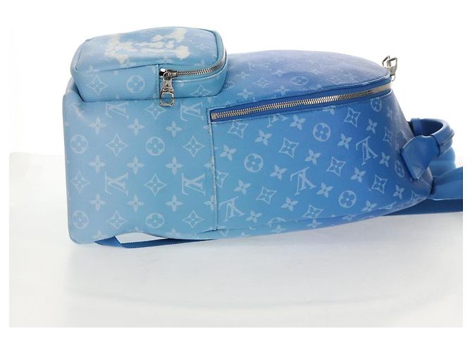LOUIS VUITTON Zaino Multi Pocket Monogram Clouds Blu M45441 Auth 145712SAM - vista 6