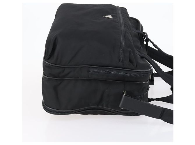 Borsa Boston PRADA in nylon 2 in 1 nera argento autentica am9248 Nero - vista 4