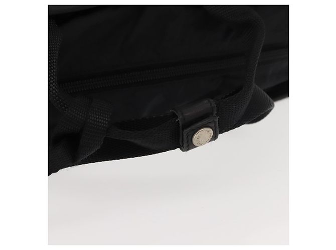 PRADA Borsa sportiva in nylon pelle nera argento Auth gh1071 Nero - vista 7