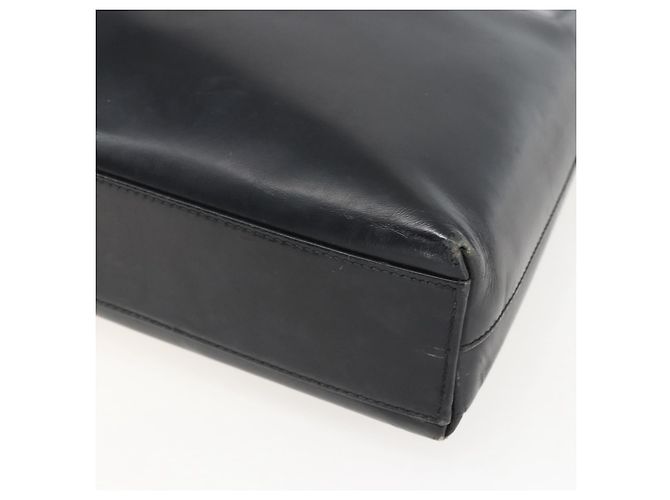 Borsa a Spalla Gancini in Pelle Nera e Oro Salvatore Ferragamo Auth 157063 Nero D'oro - vista 10