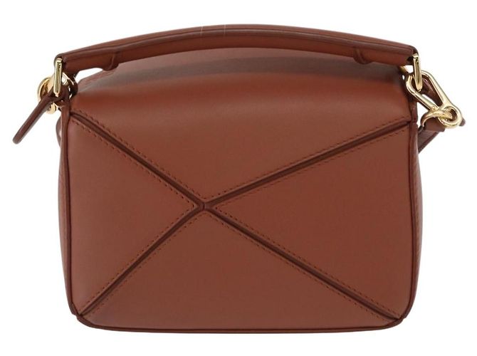 LOEWE Mini Puzzle Borsa Loewe x Studio Ghibli Calcifer 2way Marrone Auth BA9009SM D'oro - vista 2