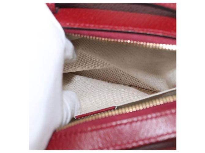 Borsa di collaborazione GUCCI Micro GG Supreme Doraemon in PVC 655596 Auth 151200SAM Beige D'oro - vista 22