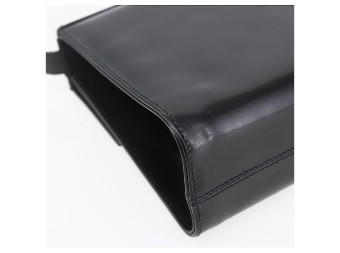 Borsa a Spalla Vala in Pelle Nera e Oro Salvatore Ferragamo Auth BA7670 Nero D'oro - vista 16