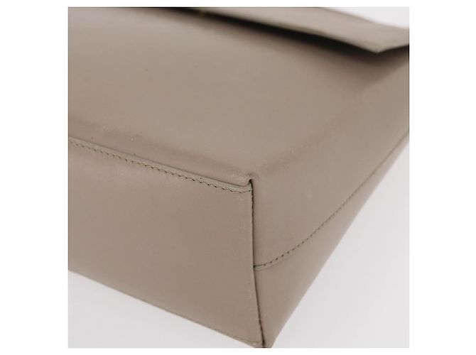 Borsa a mano in pelle beige oro GUCCI Bamboo 001 3444 1887 Auth ka105 - vista 15