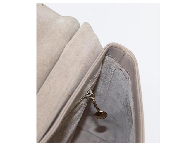 Borsa a mano in pelle beige oro GUCCI Bamboo 001 3444 1887 Auth ka105 - vista 19