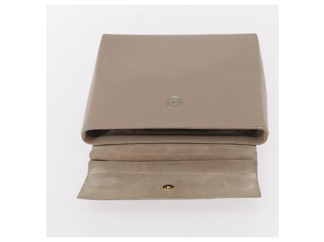Borsa a mano in pelle beige oro GUCCI Bamboo 001 3444 1887 Auth ka105 - vista 9
